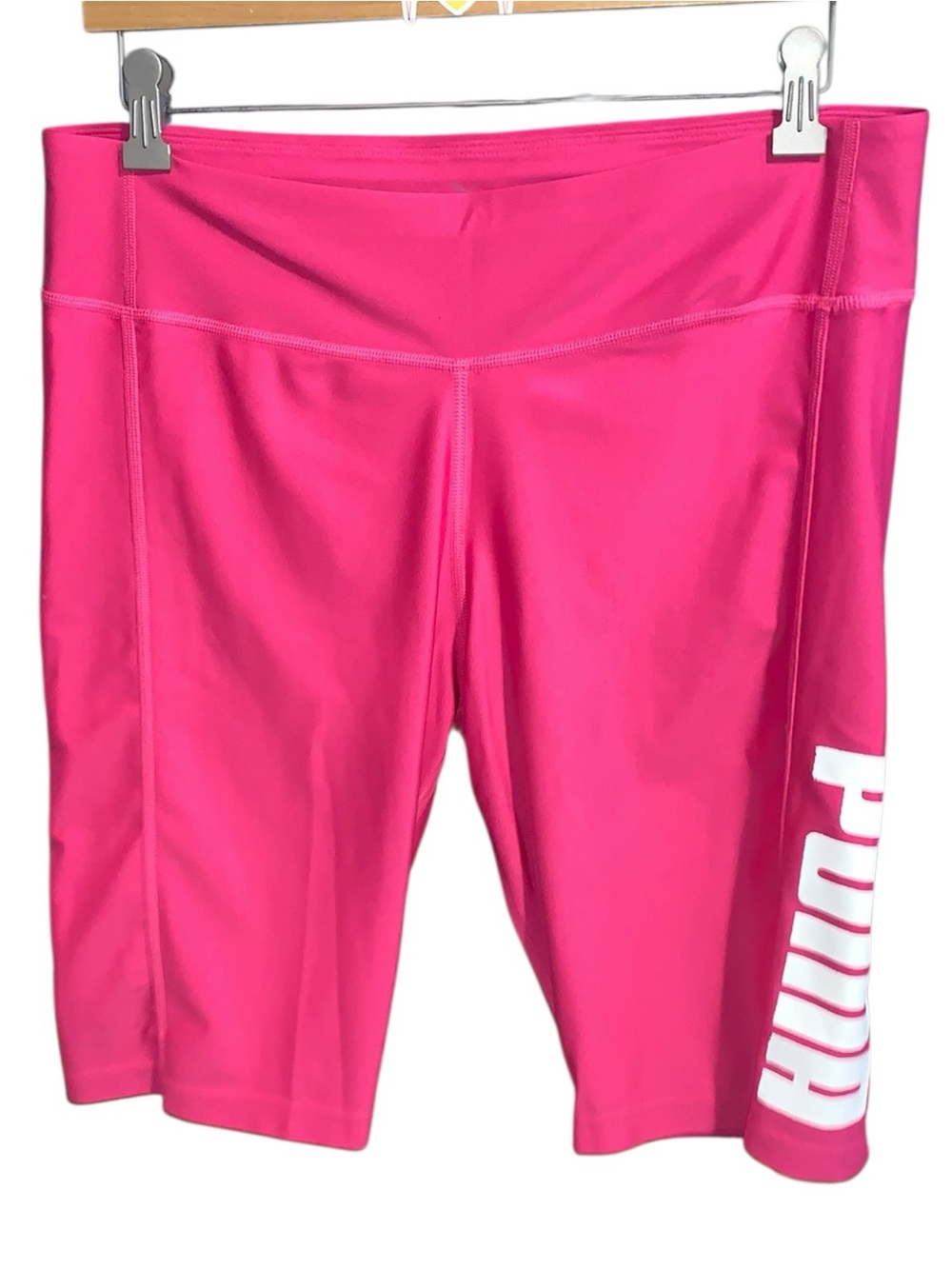 Puma Women’s Essentials Logo Bright Pink Performance Bike Shorts